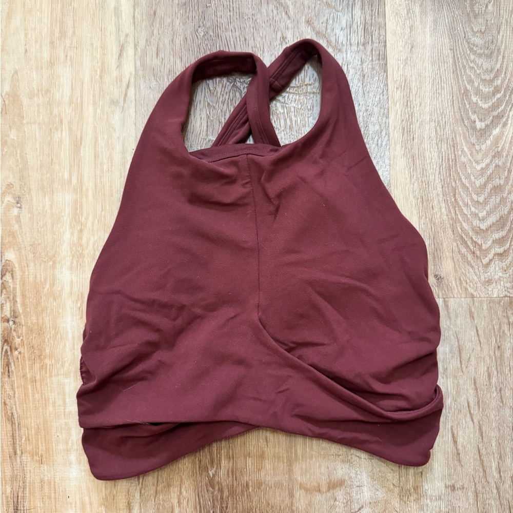 Women's Burgundy Halter Bralette
